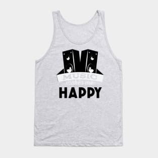 Music makes me happy Tank Top